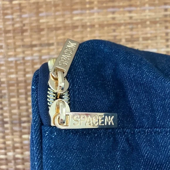 Space NK Travel Cosmetic Bag Denim NWT - Picture 2 of 3